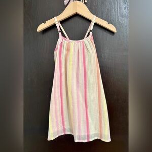 Juicy Couture Pastel Striped Sundress - Pink, Yellow, Green, Cream